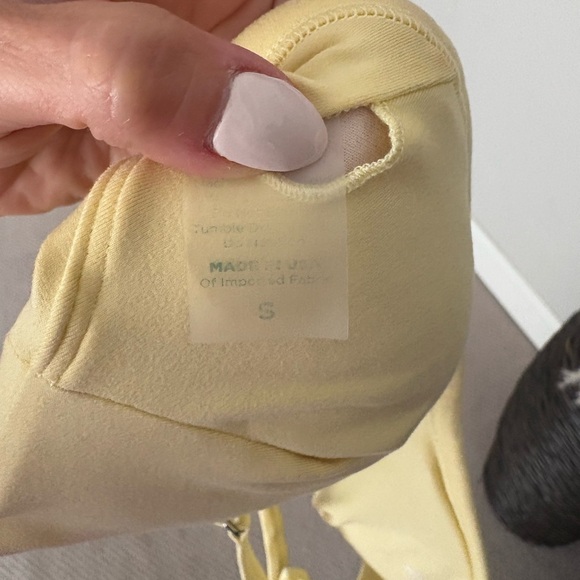 Bombshell Sportswear Light Yellow Sports bra - Picture 3 of 5